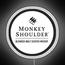 Load image into Gallery viewer, Blended Malt Monkey Shoulder Scotch RGB neon sign white 