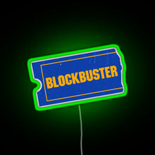 Load image into Gallery viewer, Blockbuster Video Logo RGB neon sign green