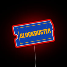 Load image into Gallery viewer, Blockbuster Video Logo RGB neon sign red