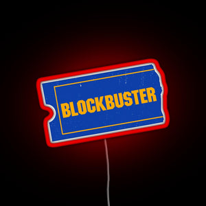 Blockbuster Video Logo RGB neon sign red