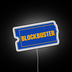 Blockbuster Video Logo RGB neon sign white 
