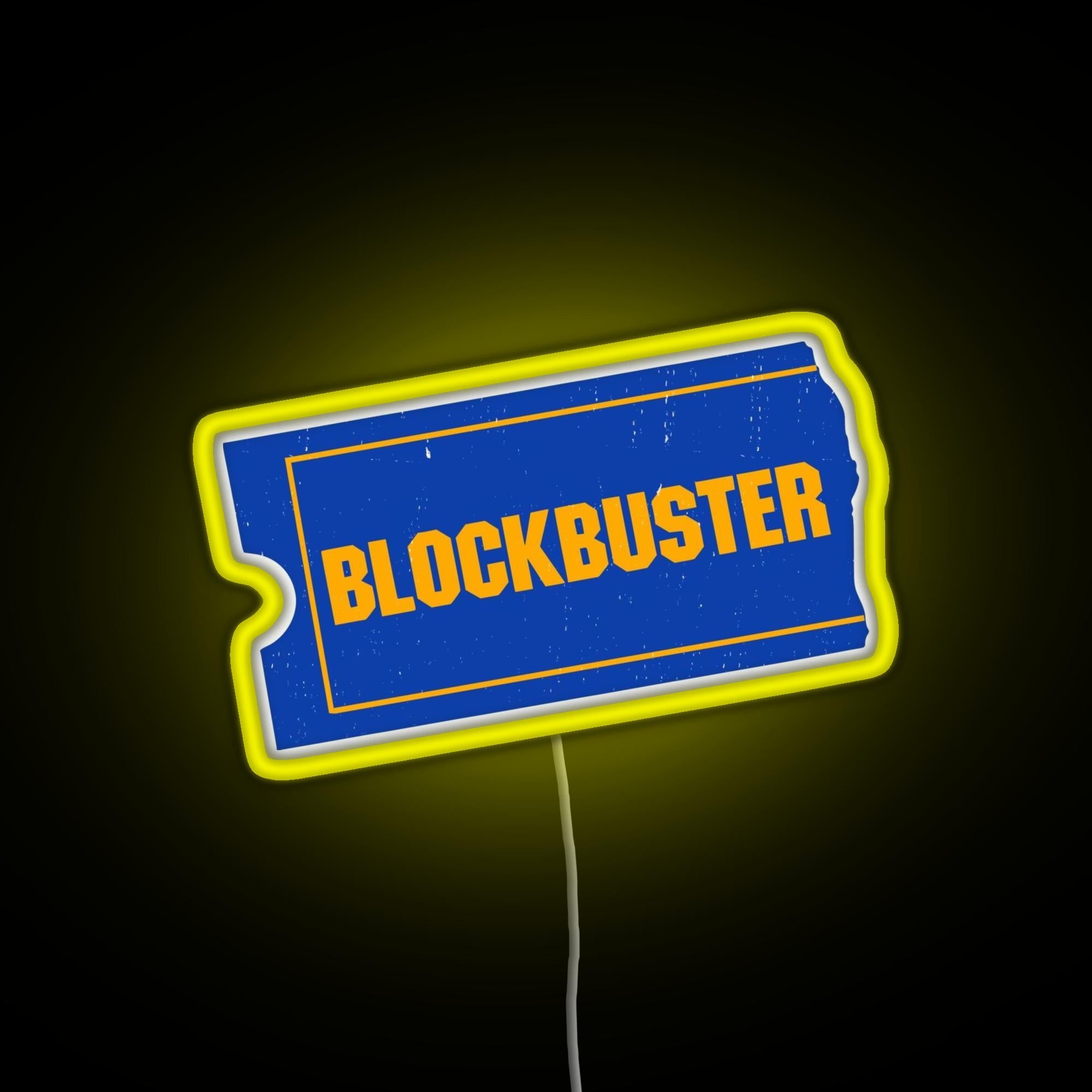 Blockbuster Video Logo Rgb Neon Sign – Neon Factory