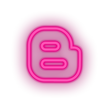 Load image into Gallery viewer, pink blogger social network brand logo led neon factory