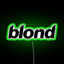 Load image into Gallery viewer, blond RGB neon sign green