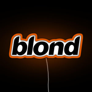 blond RGB neon sign orange