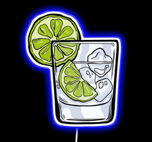 Load image into Gallery viewer, Gin and tonic glass neon sign