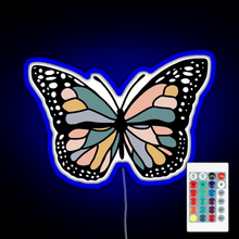 Load image into Gallery viewer, Boho Butterfly RGB neon sign remote
