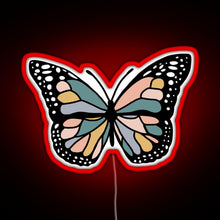 Load image into Gallery viewer, Boho Butterfly RGB neon sign red