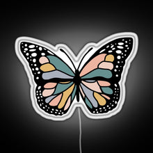 Load image into Gallery viewer, Boho Butterfly RGB neon sign white 