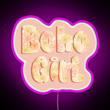 Load image into Gallery viewer, Boho girl RGB neon sign  pink