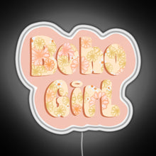 Load image into Gallery viewer, Boho girl RGB neon sign white 
