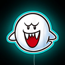 Load image into Gallery viewer, Boo Face RGB neon sign lightblue 