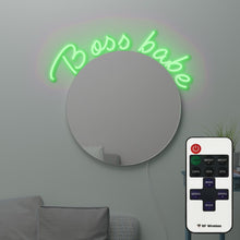Load image into Gallery viewer, Motivation mirror neon sign