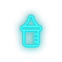 Load image into Gallery viewer, bottle milk family children formula care child kid baby Neon led factory