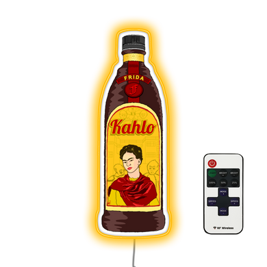 Bottle of Kahlo  Bar Bar Neon Sign