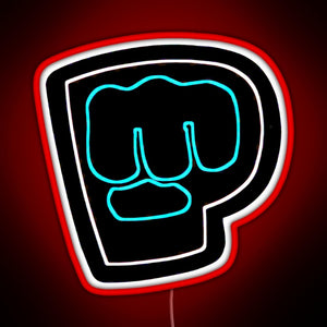 Brofist Logo Pewdiepie RGB neon sign red