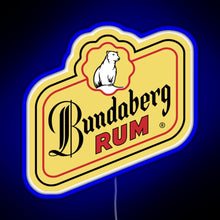 Load image into Gallery viewer, Bundaberg Rum logo RGB neon sign blue