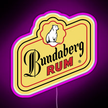 Load image into Gallery viewer, Bundaberg Rum logo RGB neon sign  pink
