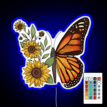 Load image into Gallery viewer, Butterfly RGB neon sign remote