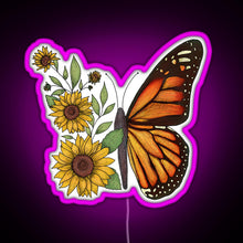 Load image into Gallery viewer, Butterfly RGB neon sign  pink