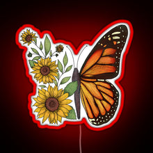 Load image into Gallery viewer, Butterfly RGB neon sign red