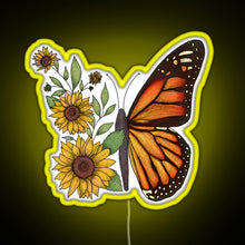 Load image into Gallery viewer, Butterfly RGB neon sign yellow