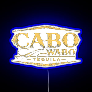 Cabo Wabo Tequila RGB neon sign blue