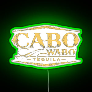 Cabo Wabo Tequila RGB neon sign green