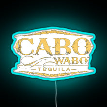 Load image into Gallery viewer, Cabo Wabo Tequila RGB neon sign lightblue 
