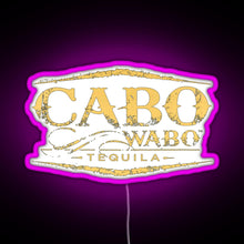Load image into Gallery viewer, Cabo Wabo Tequila RGB neon sign  pink