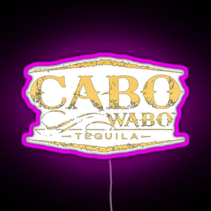 Cabo Wabo Tequila RGB neon sign  pink