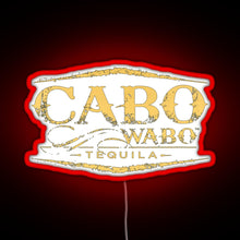 Load image into Gallery viewer, Cabo Wabo Tequila RGB neon sign red