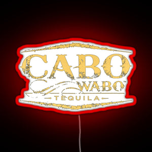 Cabo Wabo Tequila RGB neon sign red