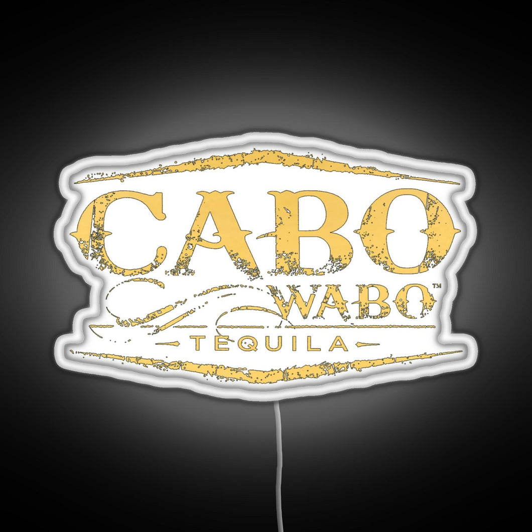 Cabo Wabo Tequila RGB neon sign white 