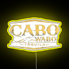 Load image into Gallery viewer, Cabo Wabo Tequila RGB neon sign yellow