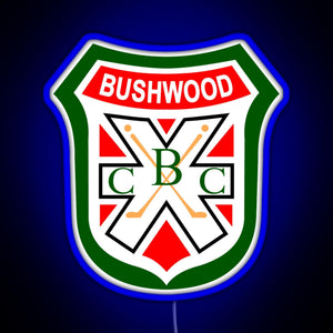 Caddyshack Bushwood Country Club RGB neon sign blue