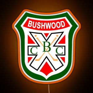 Caddyshack Bushwood Country Club RGB neon sign orange