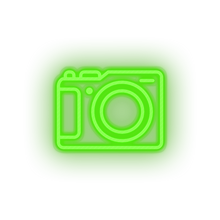 Load image into Gallery viewer, green camera led camera holiday photo shot tourism travel vacation neon factory