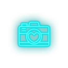 Load image into Gallery viewer, ice_blue camera led camera image love picture relationship romance valentine day neon factory