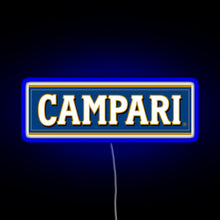 Load image into Gallery viewer, Campari RGB neon sign blue