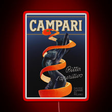 Load image into Gallery viewer, Campari Vintage Orange Peel Design Type 1 RGB neon sign red