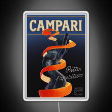 Load image into Gallery viewer, Campari Vintage Orange Peel Design Type 1 RGB neon sign white 