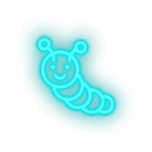 Load image into Gallery viewer, ice_blue caterpillar toys family children toy child kid baby play led neon factory