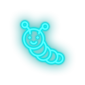 ice_blue caterpillar toys family children toy child kid baby play led neon factory