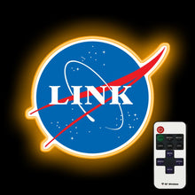 Load image into Gallery viewer, Chainlink NASA Logo neon sign