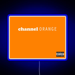 Channel Orange RGB neon sign blue