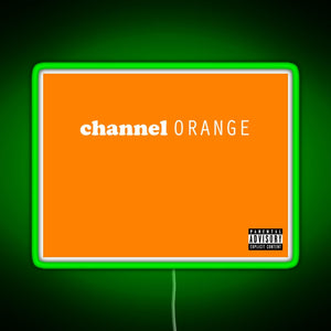 Channel Orange RGB neon sign green