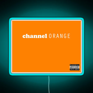 Channel Orange RGB neon sign lightblue 