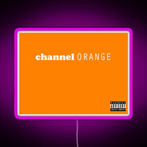 Channel Orange RGB neon sign  pink