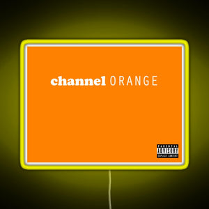 Channel Orange RGB neon sign yellow